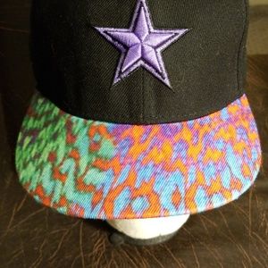 Cap, 9fifty, New Era colorful brim w/purple star